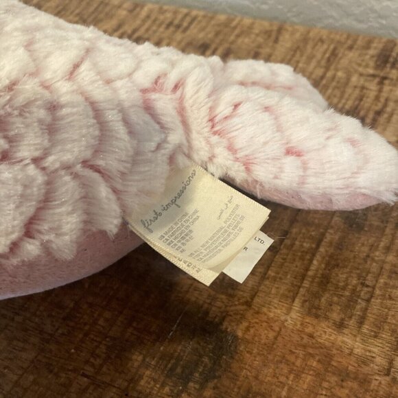 First Impressions Macys Macy's Stuffed Plush Narwhal Pink Whale Unicorn Horn - Picture 6 of 9
